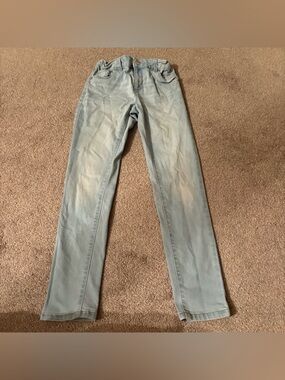 wonder nation Light Blue Skinny Leg Jeans size 10 girls adjustable waist